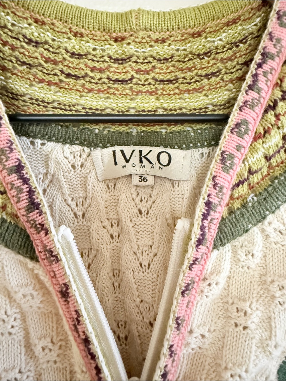 IVKO Crochet Knit Floral Cardigan - Picture 6 of 8